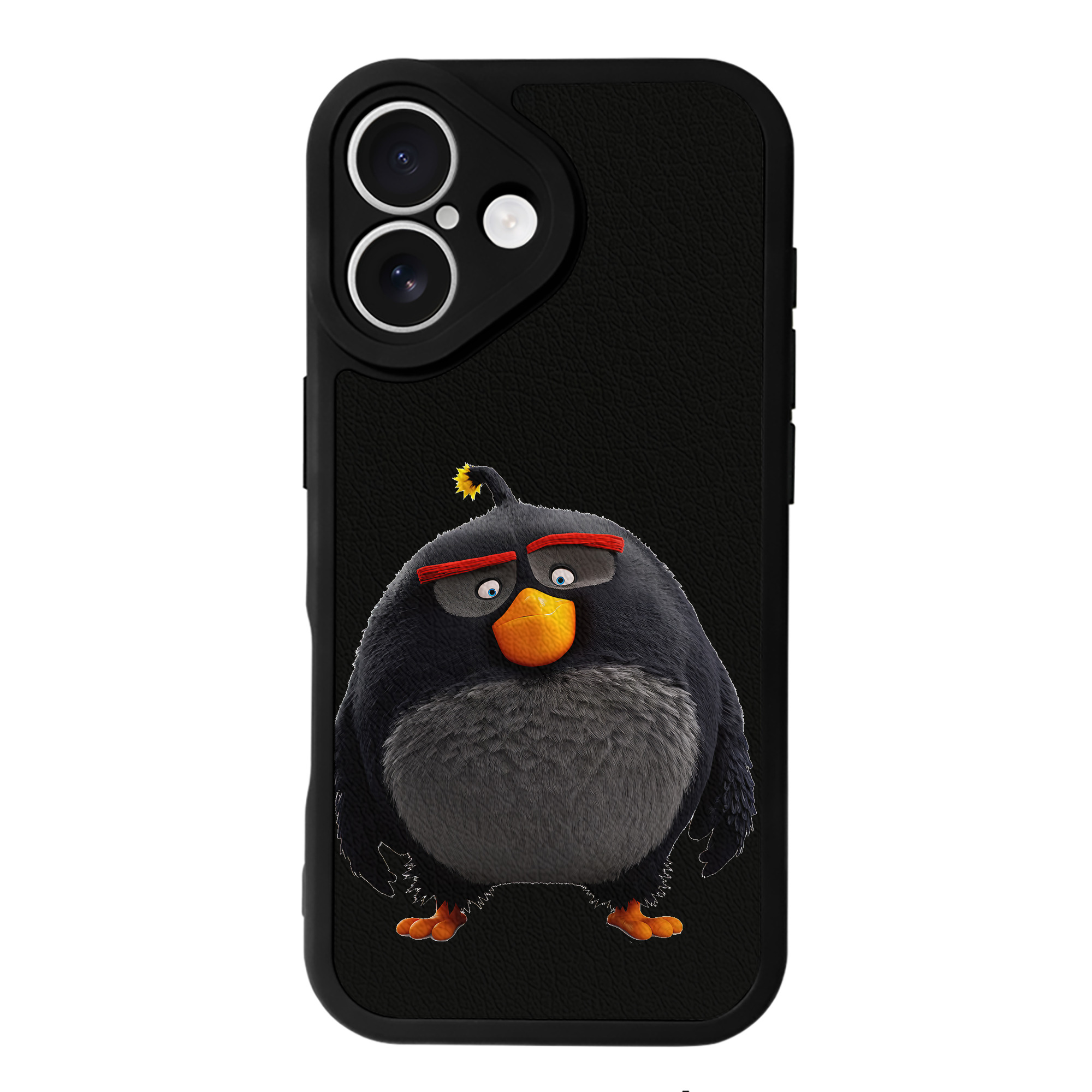 （画像用） Angry Birds アングリーバード 【iPhone 16シリーズ対応】シリコンスマホケース（レザー調） 材質：シリコン
